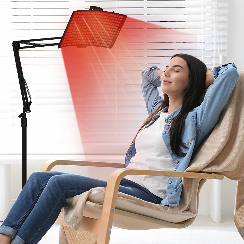 Pannello di terapia con luce rossa in piedi in piedi