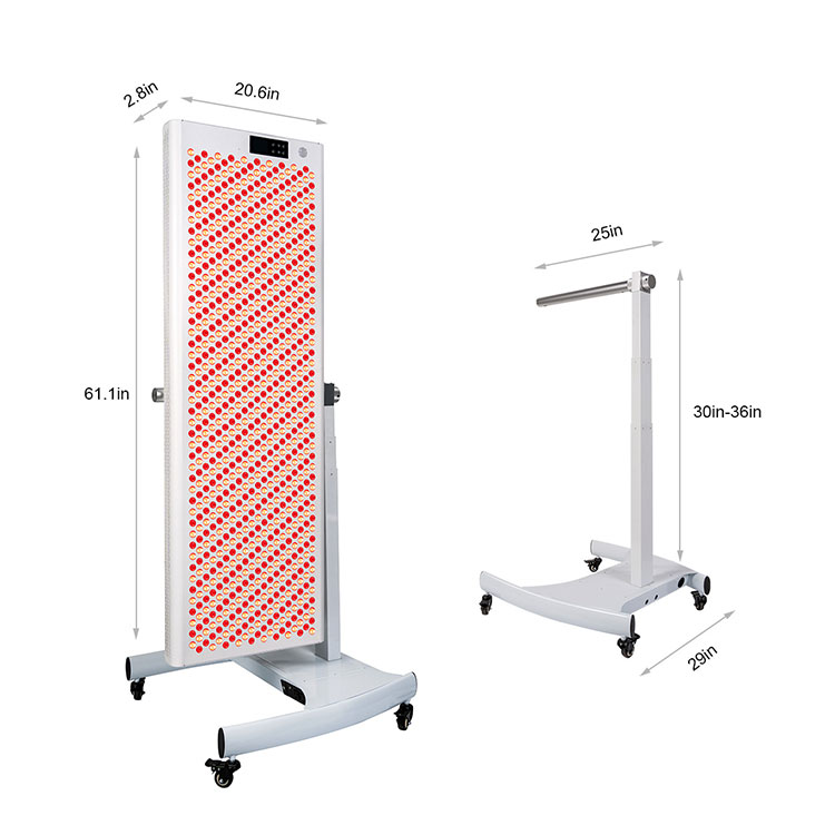 Pannello pieghevole a LED per terapia a luce rossa per la cura della pelle