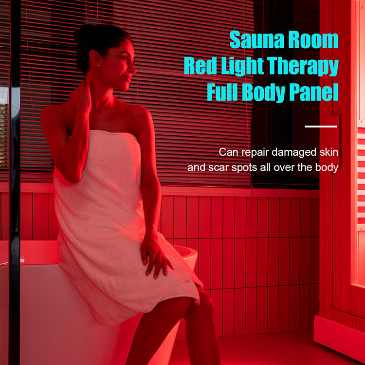 Dispositivo per terapia della luce a infrarossi con pannello rosso a LED per sauna